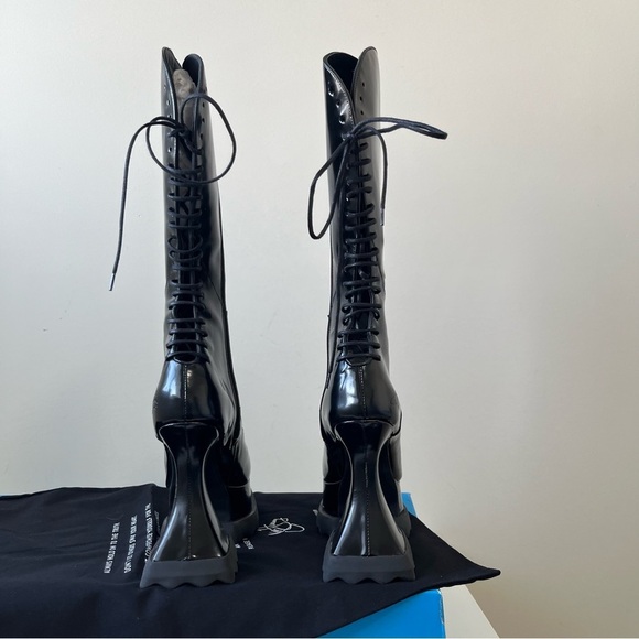 NEW John Fluevog MUNSTER MAX MAGNOLIA ZIP-UP PLATFORM TALL BOOTS Size 11 - Picture 8 of 16